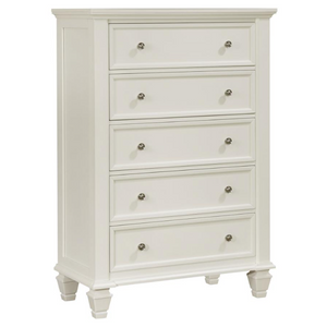 Sandy Beach Queen Bedroom Set Cream White