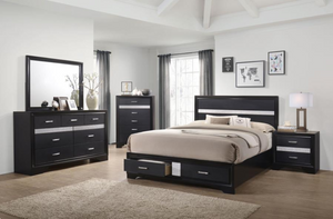 Miranda Queen Bedroom Set Black