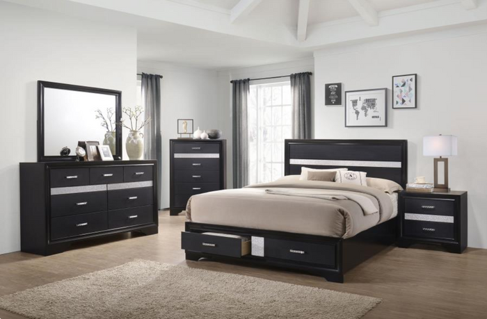 Miranda Queen Bedroom Set Black