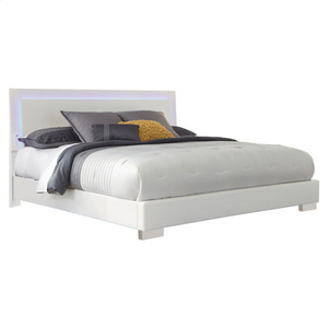 Felicity Queen Bedroom Set White High Gloss