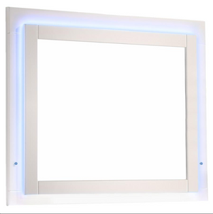 Felicity Queen Bedroom Set White High Gloss