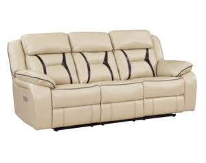 8229NBE Double Reclining Sofa with Center Drop-Down Cup Holders, Receptacles, Hidden Drawer and USB Ports