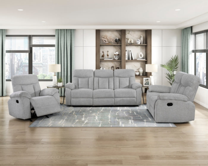 8440GRY-3 Double Reclining Sofa