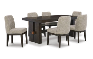 Ashley- Burkhaus  Brown Dining Table and Chairs (Set of 7)DINING ROOM SET