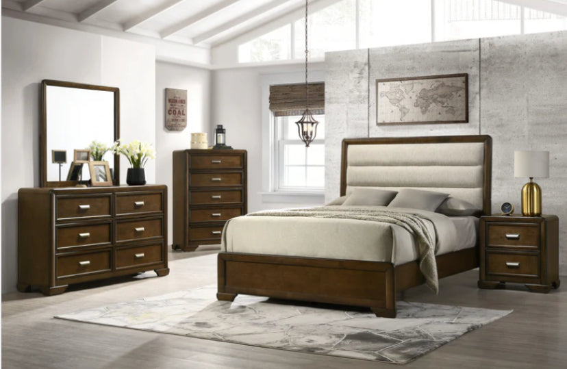 Cofield Brown Upholstered Panel Queen Bedroom Set – Ecofurniturenc
