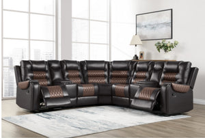 Homelegance 3-PIECE RECLINING SECTIONAL