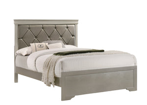 Amalia Silver Full Panel Bed
