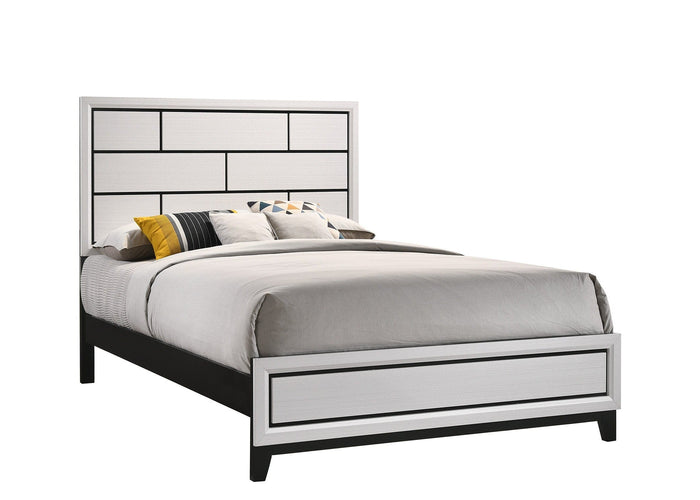 Akerson Chalk Twin Panel Bed