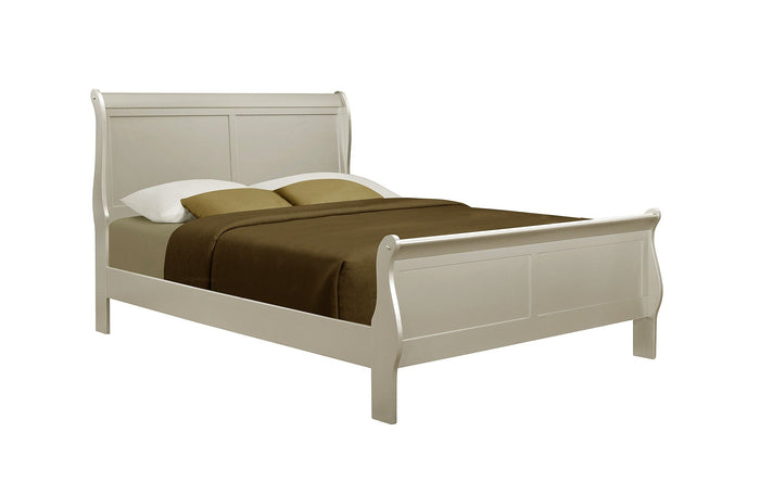 Louis Philip Champagne Queen Sleigh Bed