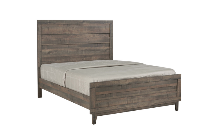 Tacoma Rustic Brown King Panel Bed