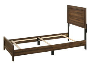 Millie Cherry Brown Twin Panel Bed