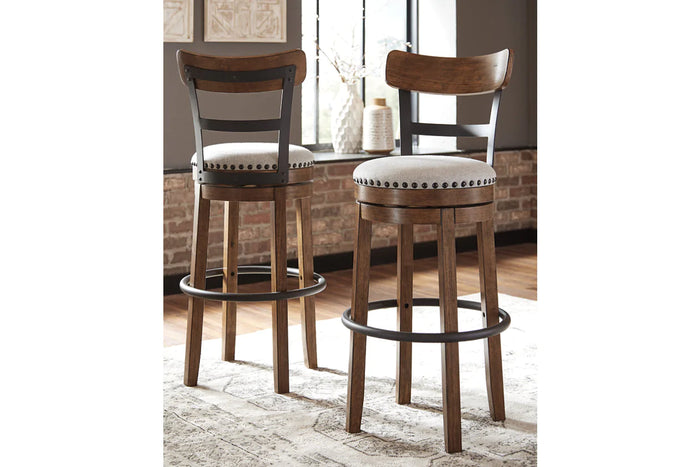 Valebeck Brown Bar Height Bar Stool Ecofurniturenc