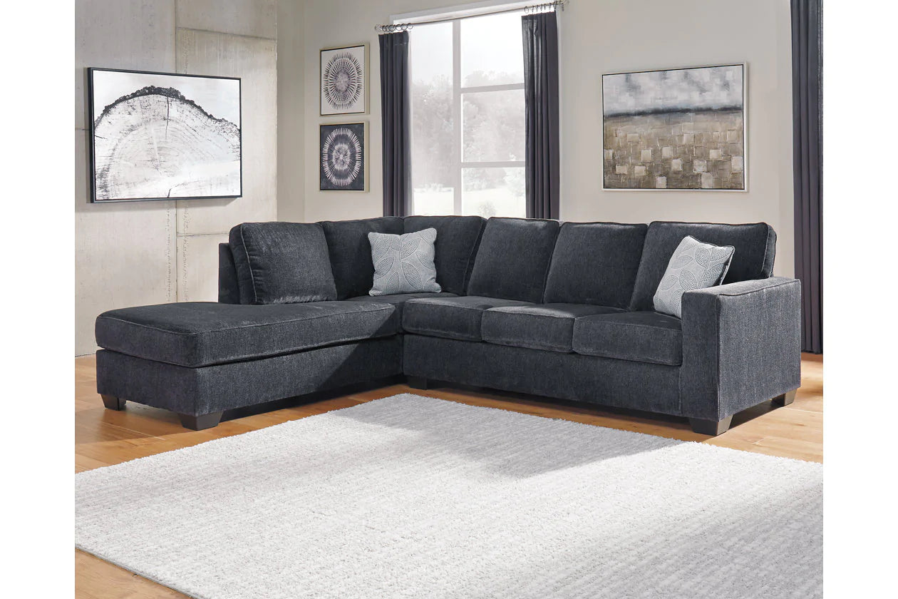 Slate gray sectional couch deals