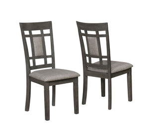 Raitto Gray Dining Room Set (4 Chairs +Bench+Table)