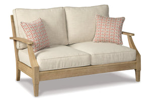 Clare View Beige Loveseat with Cushion