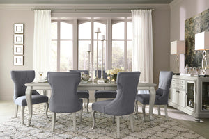 Coralayne Silver Rectangular Dining Room Set