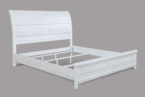 Maybelle White Queen Sleigh Bed