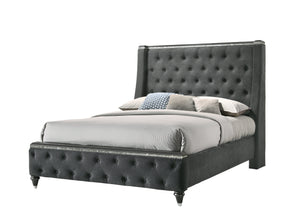 Giovani Gray Upholstered Panel Bedroom Set