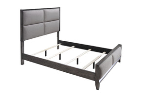 Florian Gray Queen Upholstered Panel Bed