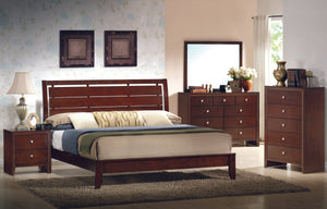 Evan Cherry Panel Bedroom Set