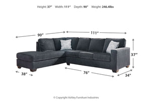 Altari Slate 2-Piece Sectional with Chaise