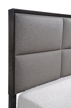 Florian Gray Queen Upholstered Panel Bed