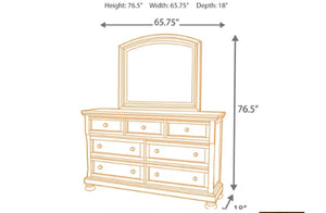 Ashley Brand Porter  Sleigh King Bedroom Set