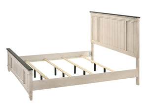 Sawyer Cream/Brown Panel Bedroom Set
