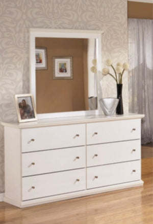 Bostwick Shoals Twin Panel Bed with Mirrored Dresser and  Nightstands