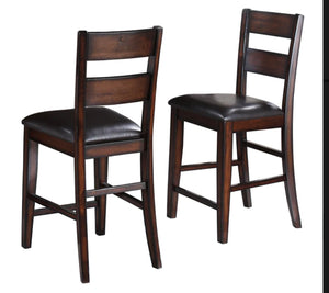 Maldives Cherry Brown Extendable Counter Dining Room Set Height Set