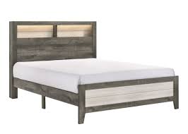 Rhett Platform Grey/Cream LED King Bedroom Set